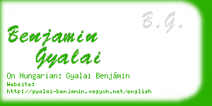 benjamin gyalai business card